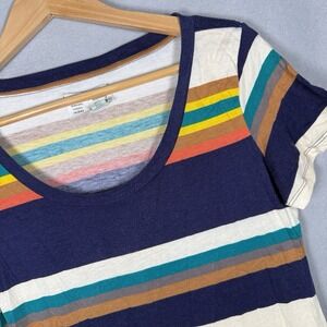 Anthropologie Saturday Sunday T-Shirt Dress Nautical Striped Preppy